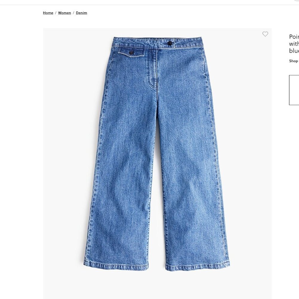 JCrew Point Sur High Waist Wide-leg Eco Jean - Picture 2 of 6